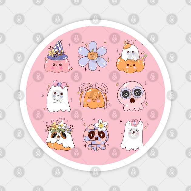 Spooky Squad Halloween Magnet by TurnEffect